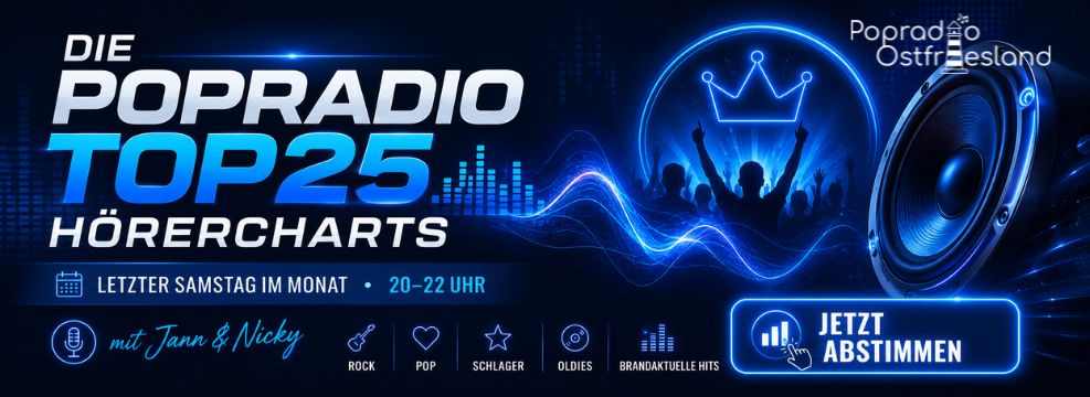Popradio Ostfriesland – aktueller Slider