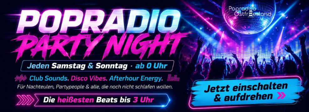 Popradio Ostfriesland – aktueller Slider