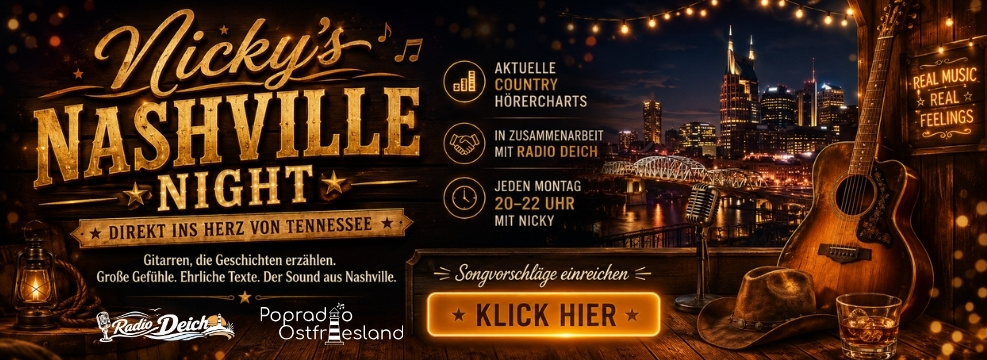 Popradio Ostfriesland – aktueller Slider